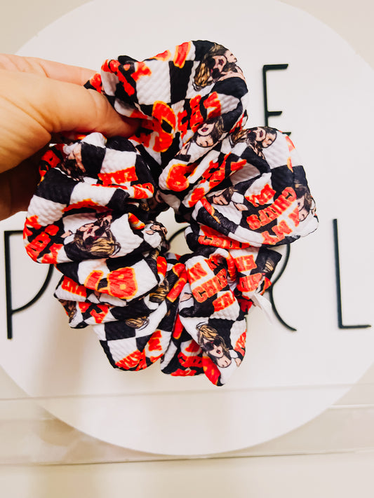 Checkered Taylor Oversized Scrunchie (read description)