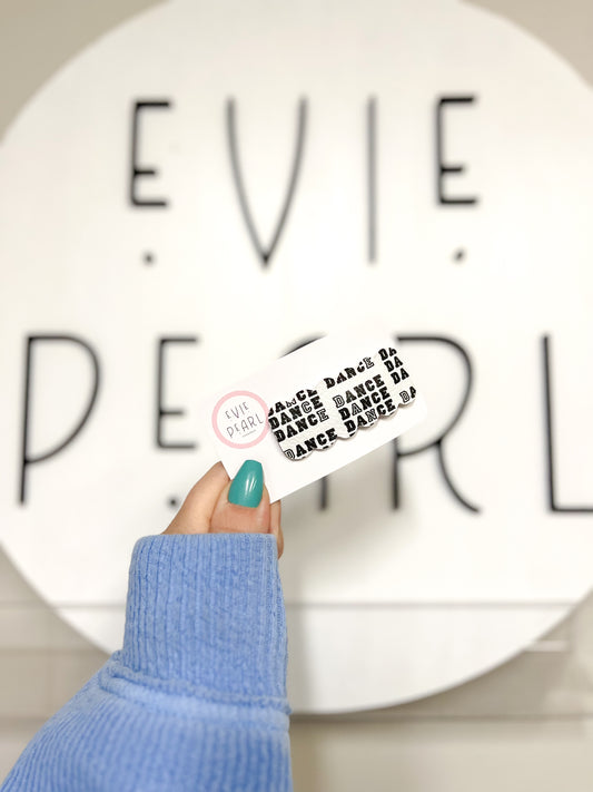 Dance Leather Single Snap Clip