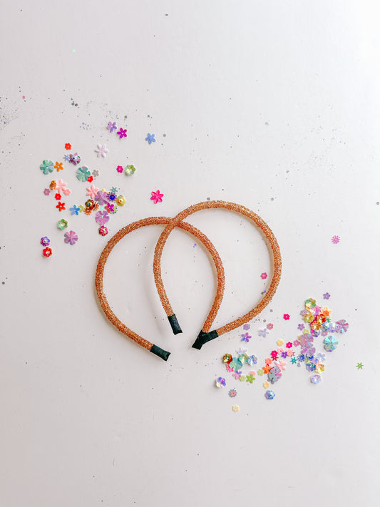 Amber Glitter Headband