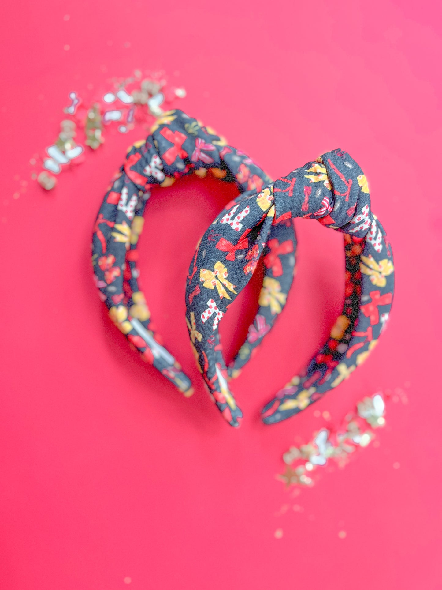 Kansas City Black Bows Knotted Headband for Girls & Women