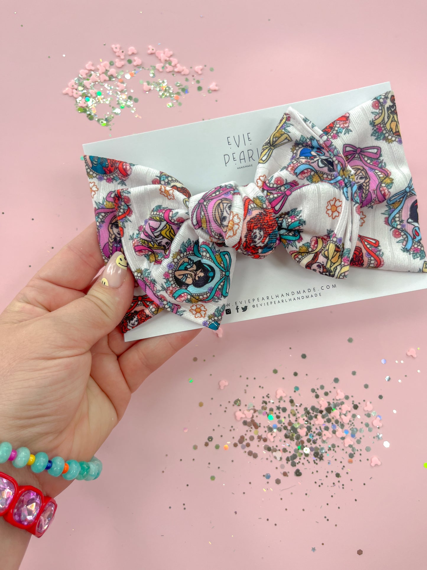 Pretty Princess Bow turban 6-12months