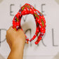 Red Star KC Chiefs Knotted Headband for Girls & Women