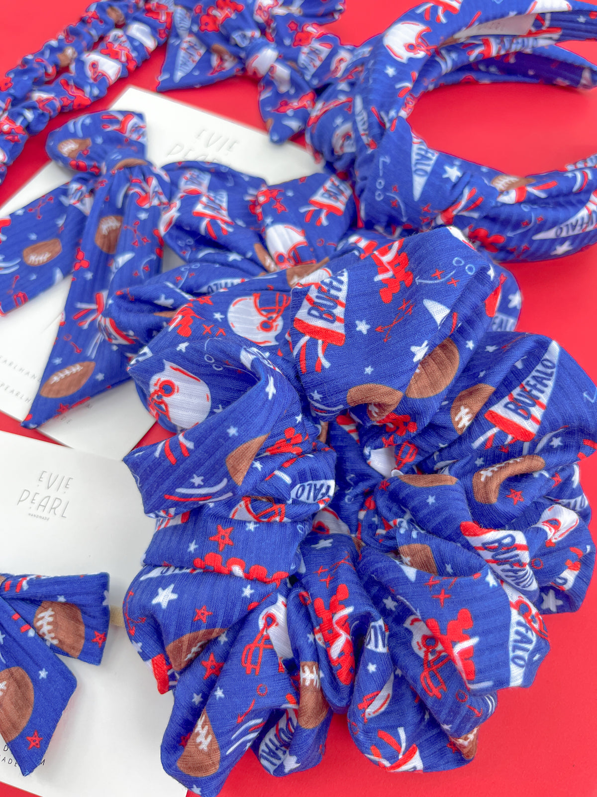 Buffalo Bills Hair Accessories | Bows, Scrunchies & Headbands
