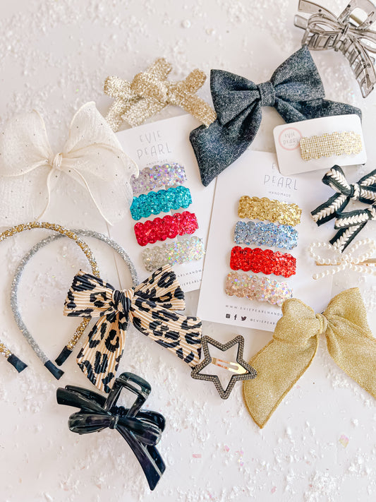 Star Rhinestone Snap Clip