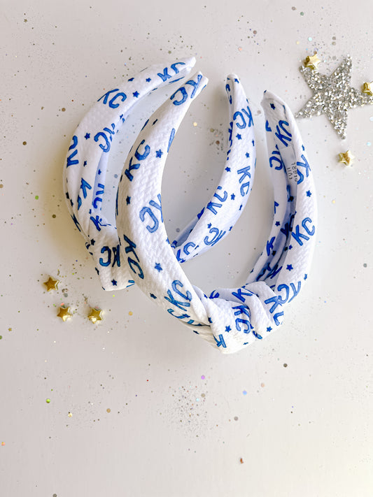 Navy KC Sporting Knotted Headband