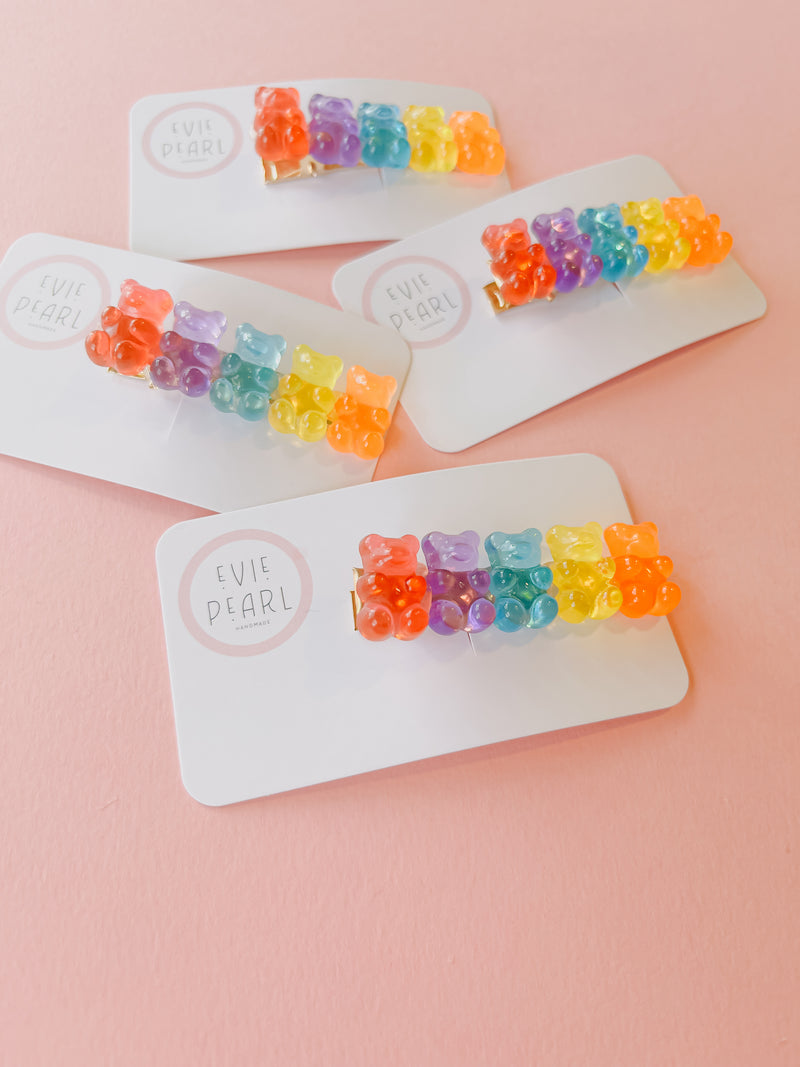 Rainbow Gummy Bear Clip