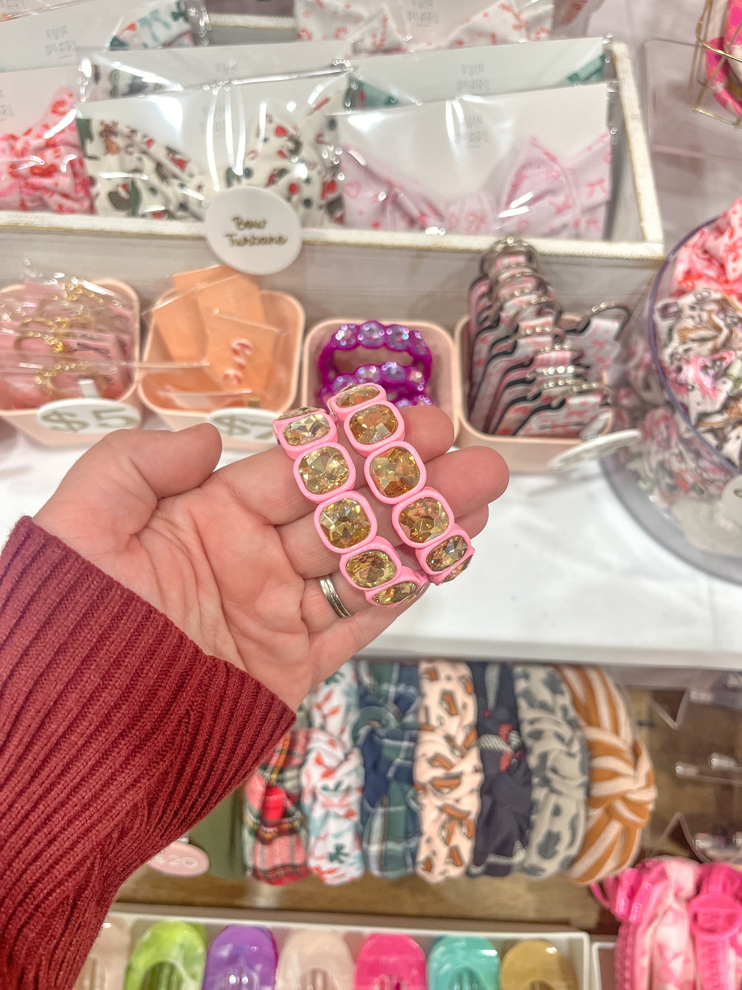 Rhinestone Stretch Bracelet for Girls & Women