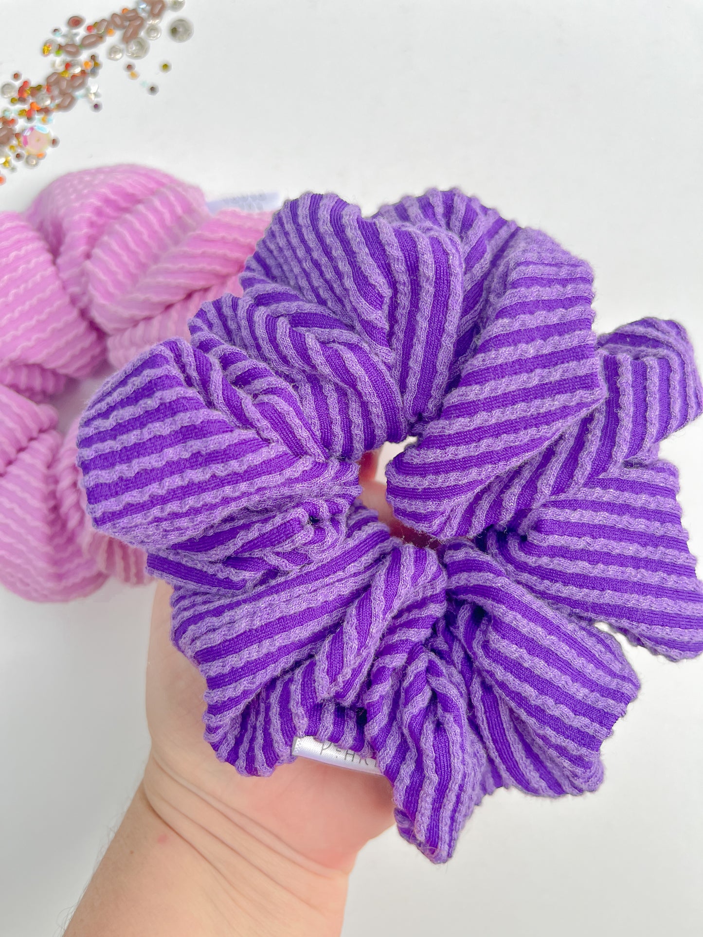 KSU Ribbed Oversized Scrunchy