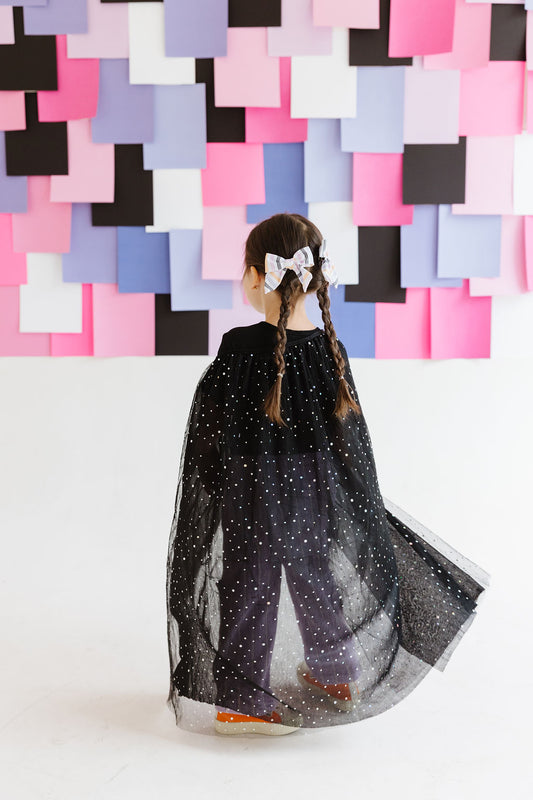 Black|Orange|Purple|Lilac Stripes Pinwheel Bow