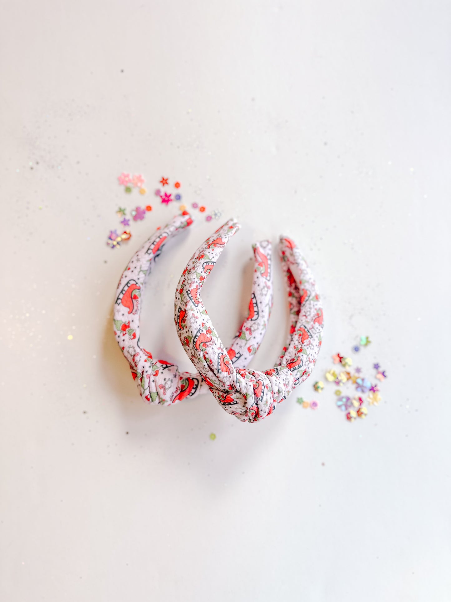 Grinch Sleigh Knotted Headband