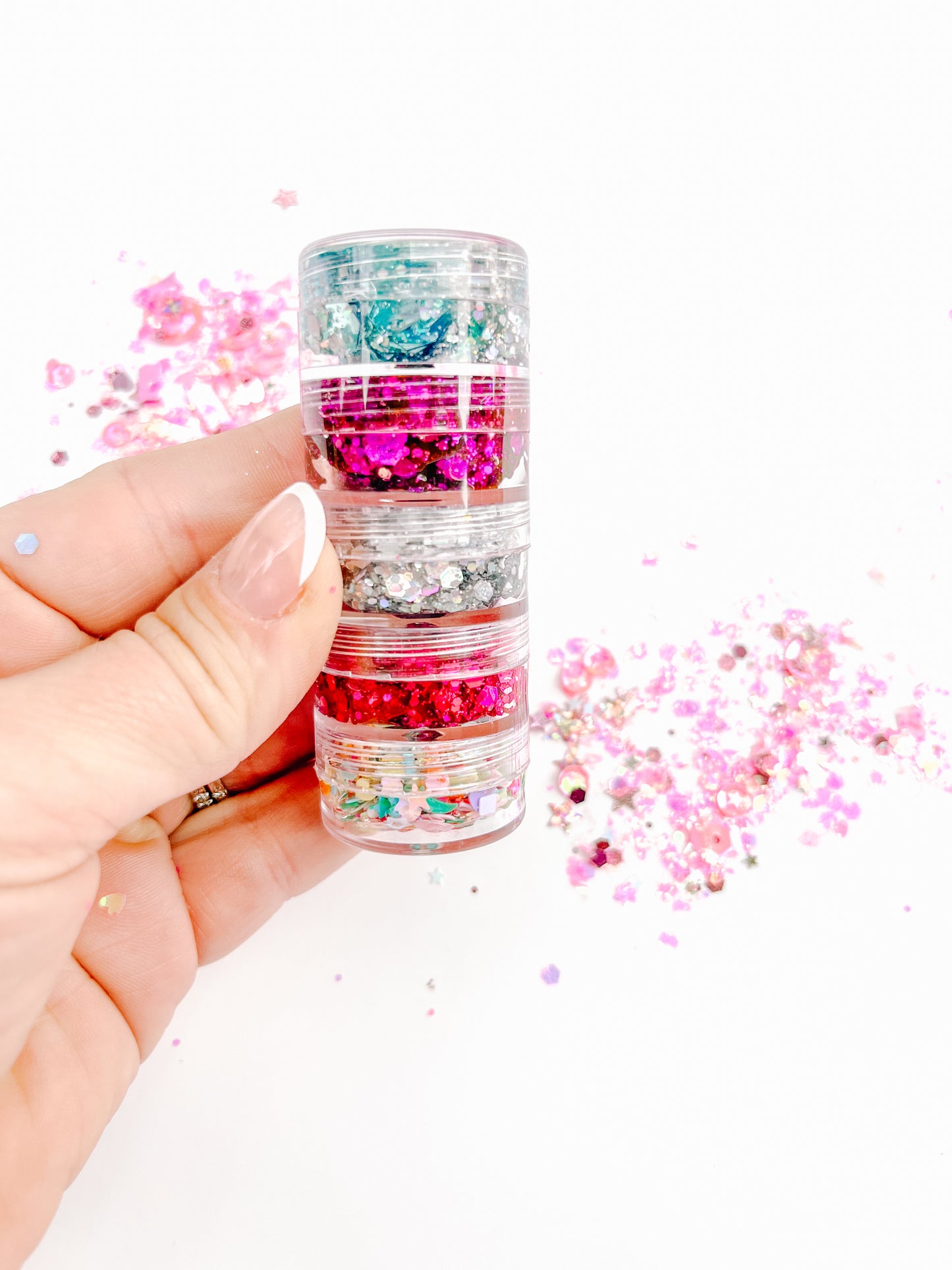 Stack of 5 Hair Glitter Gel