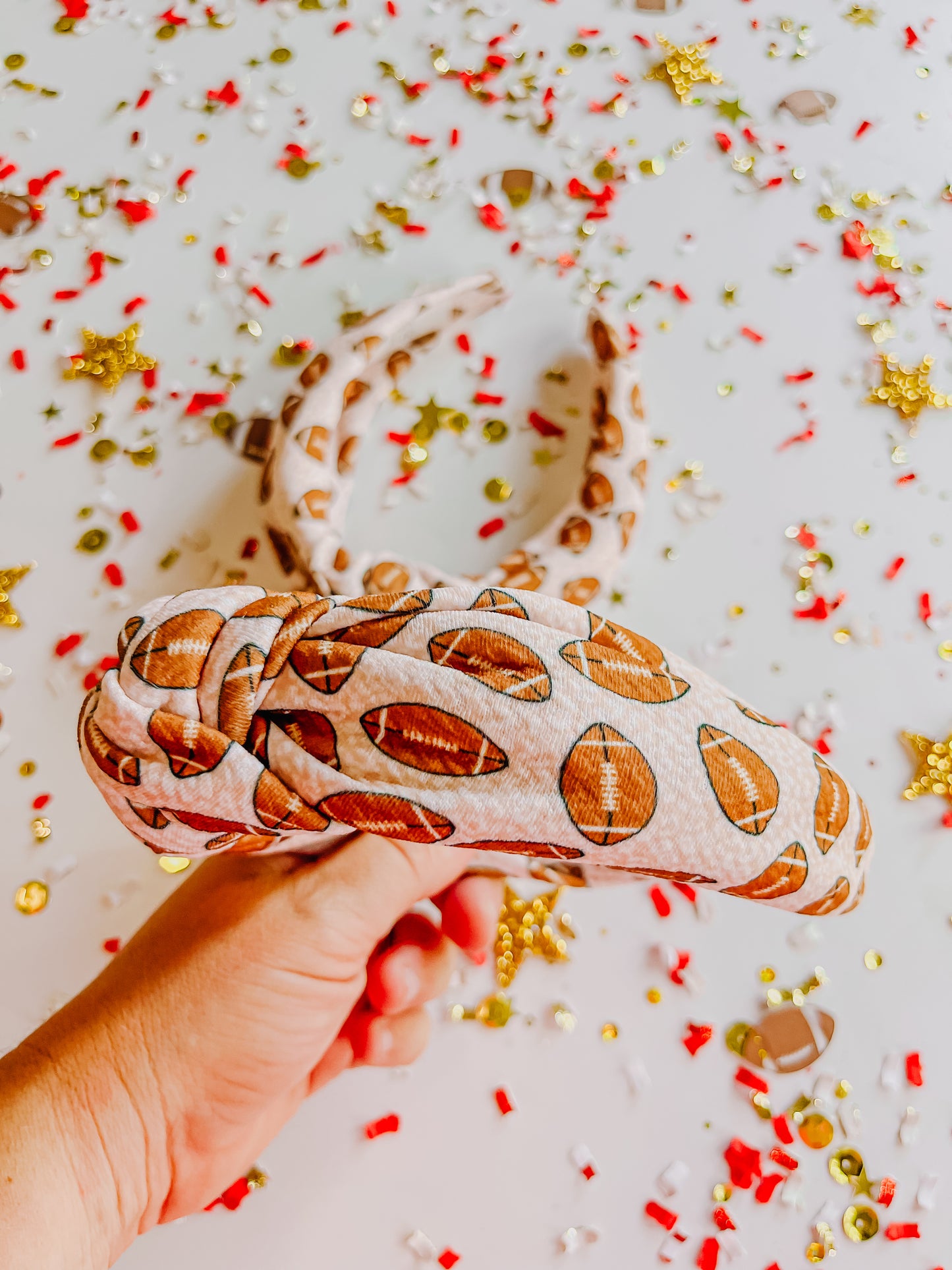 Football Neutral Leopard Knotted Headband R2S