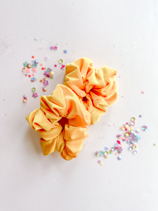 Yellow Velvet Oversized Scrunchy