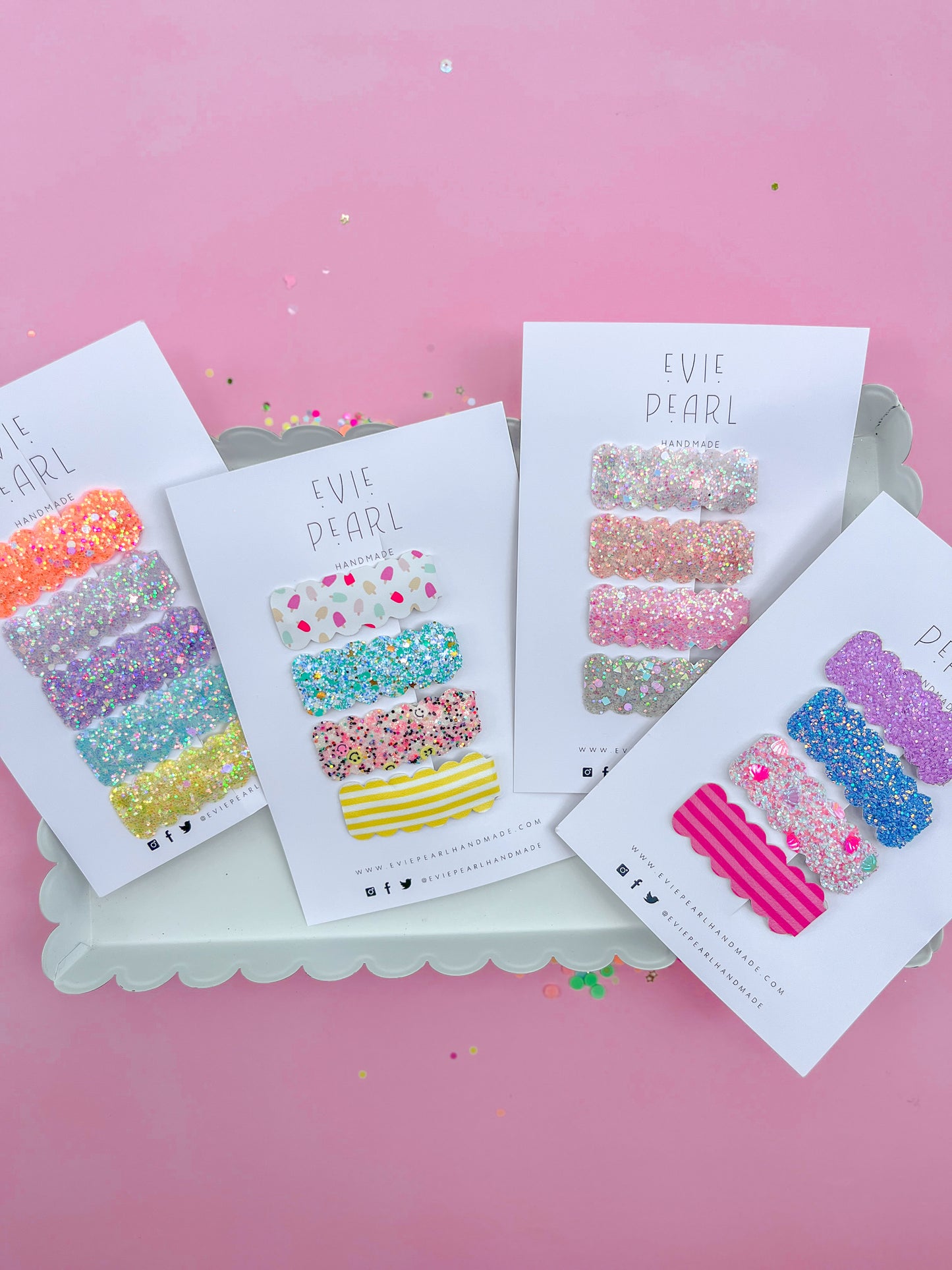 Chunky Glitter Snap Clip