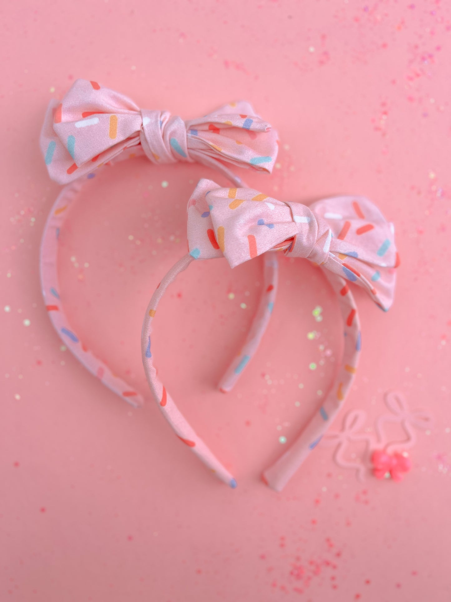 PREORDER: Pink Sprinkle Bow Headband