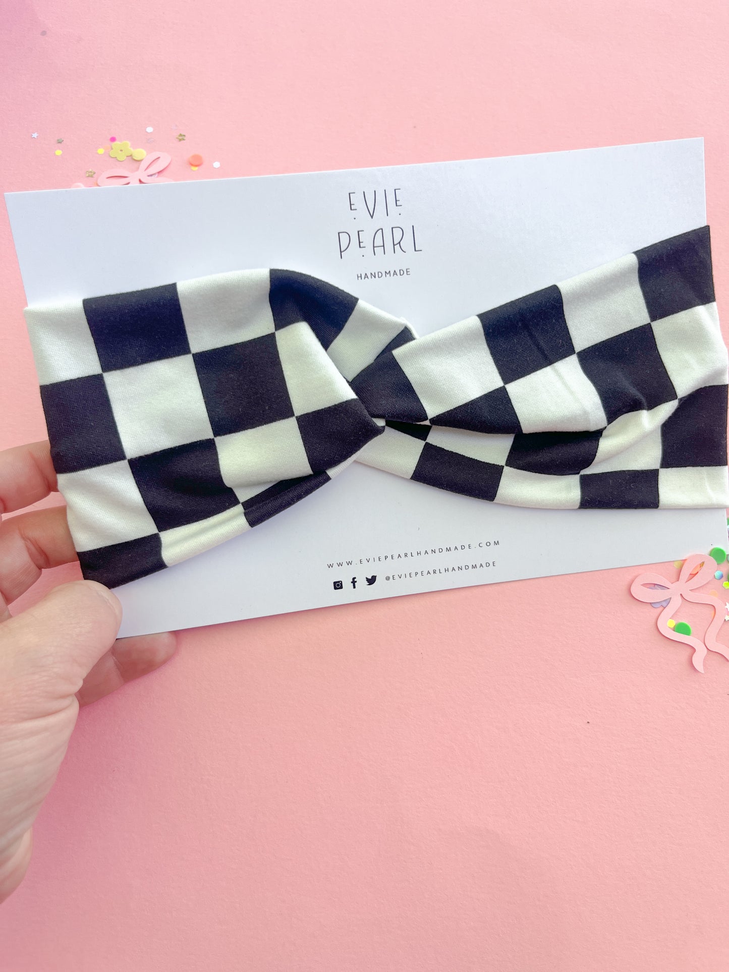 Black & White Twisted Turban