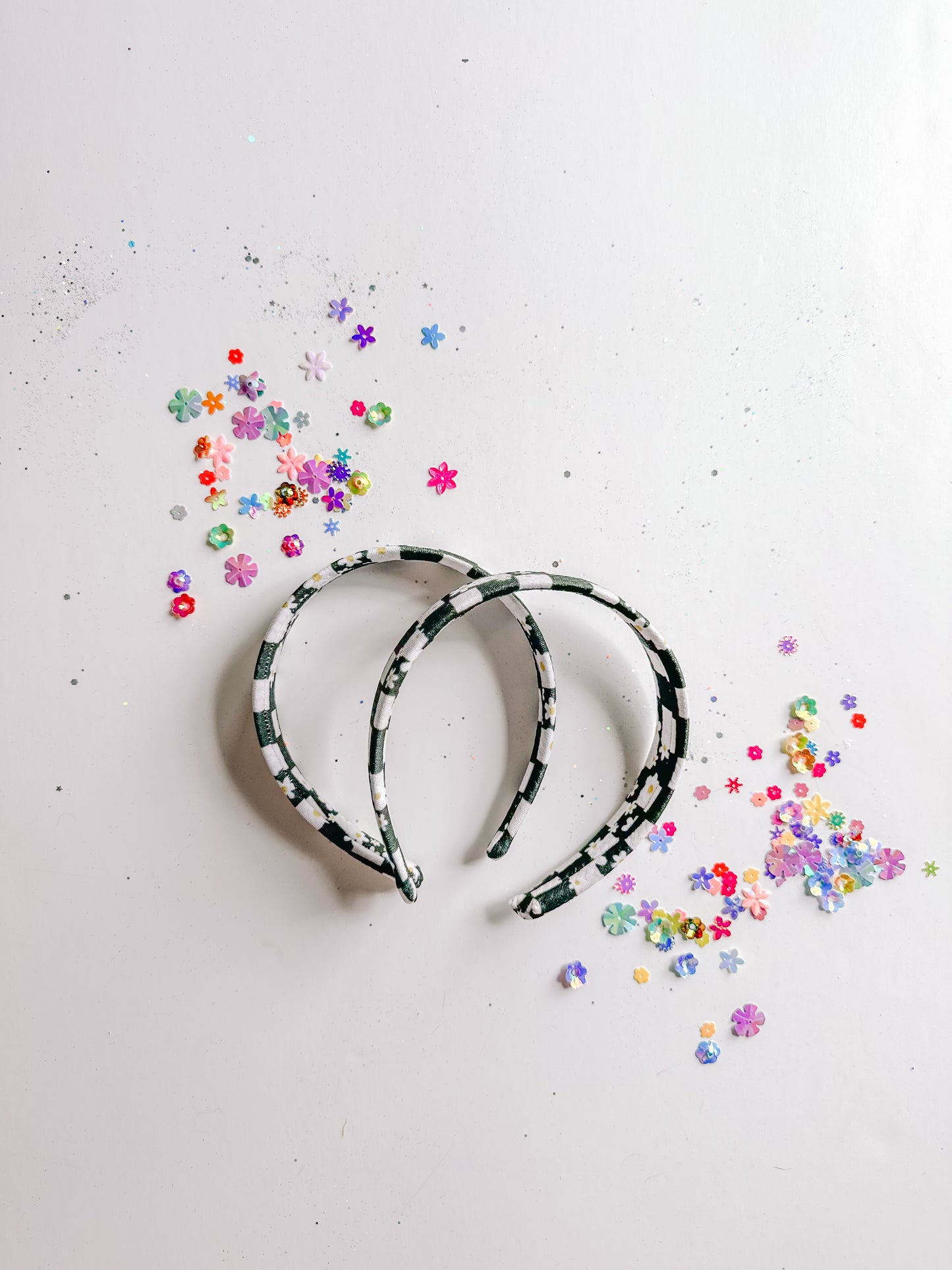 Checkered Daisy Classic Headband