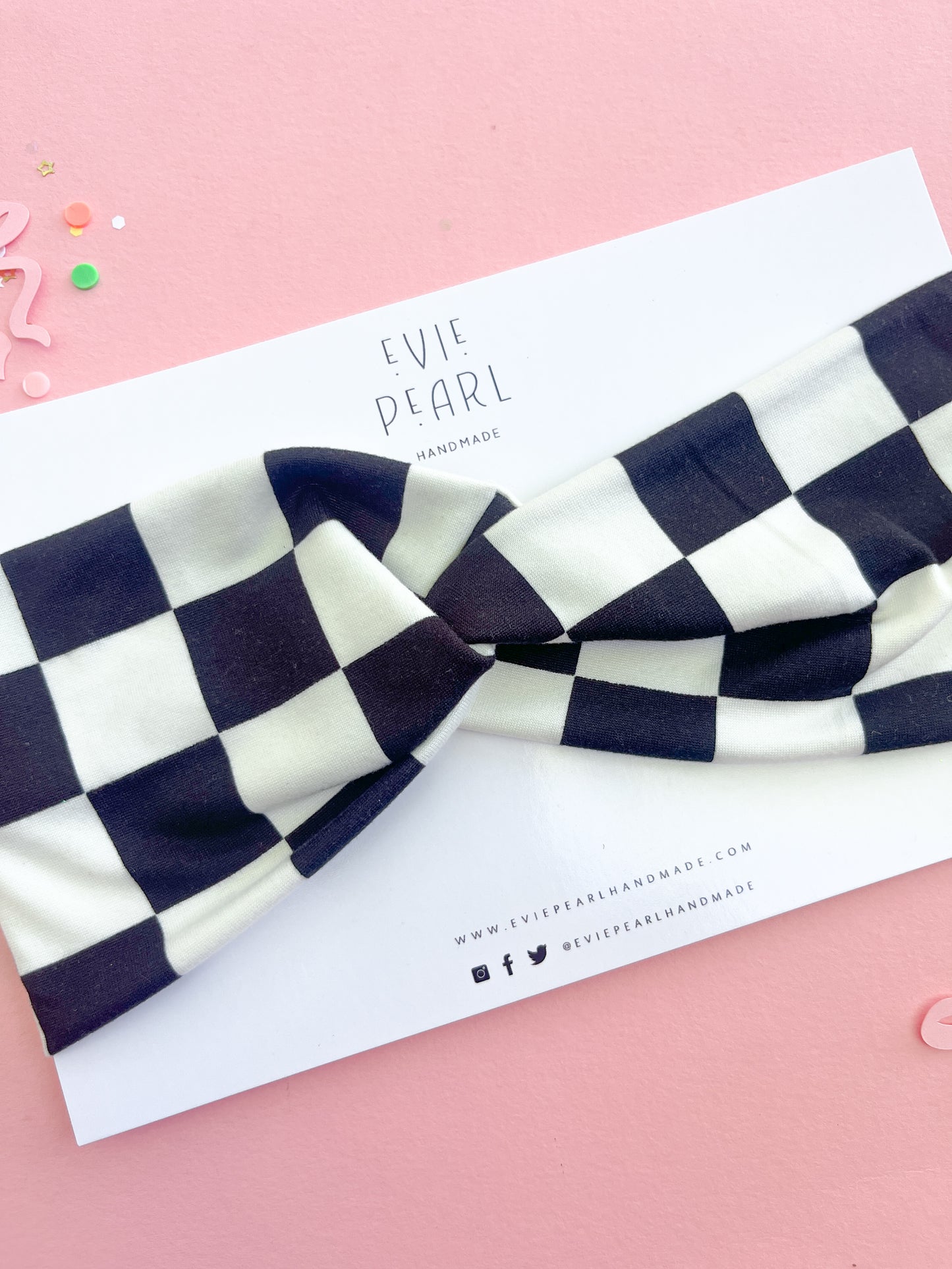 Black & White Twisted Turban