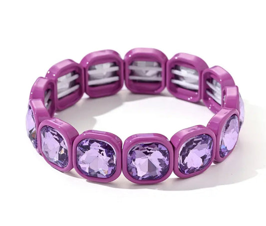 Rhinestone Stretch Bracelet for Girls & Women