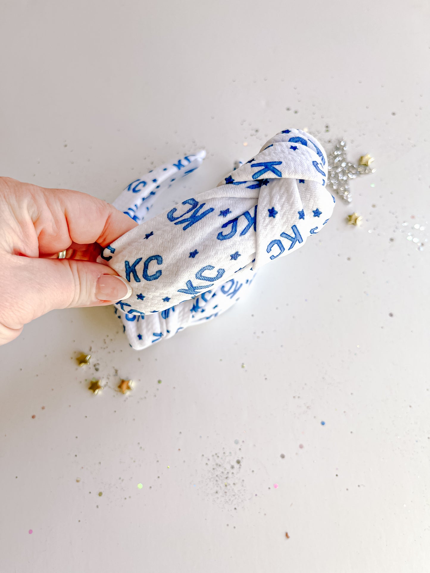 Navy KC Sporting Knotted Headband