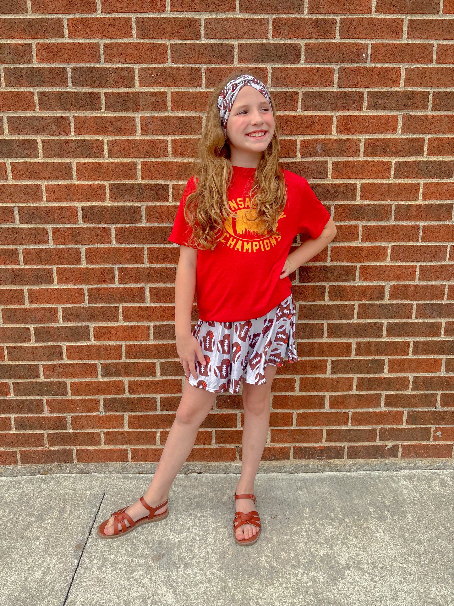 Football Hearts KC Twisted Turban
