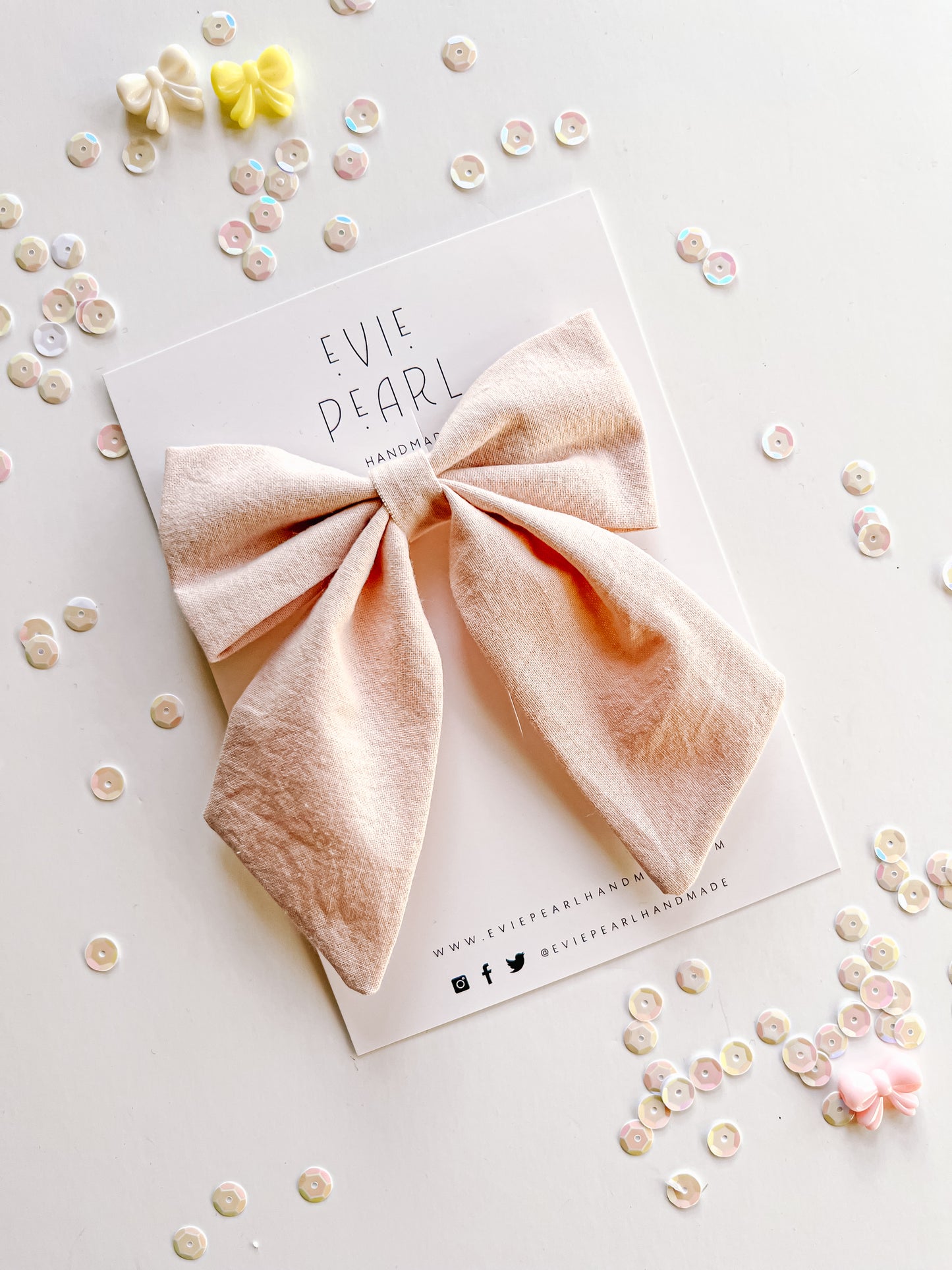 Ballet Pink Medium Sailor Bow