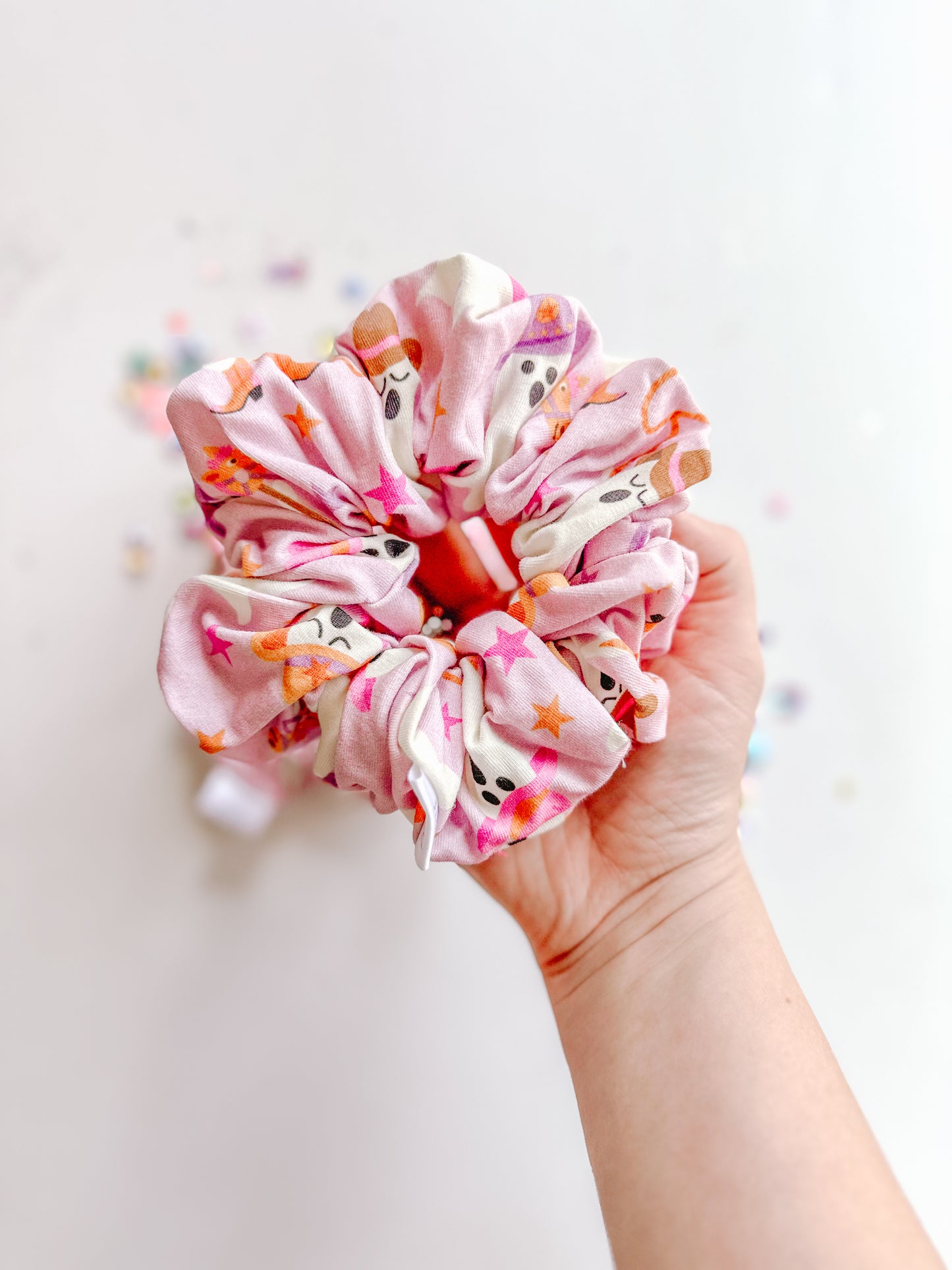 Lilac Ghosts Oversized Scrunchy