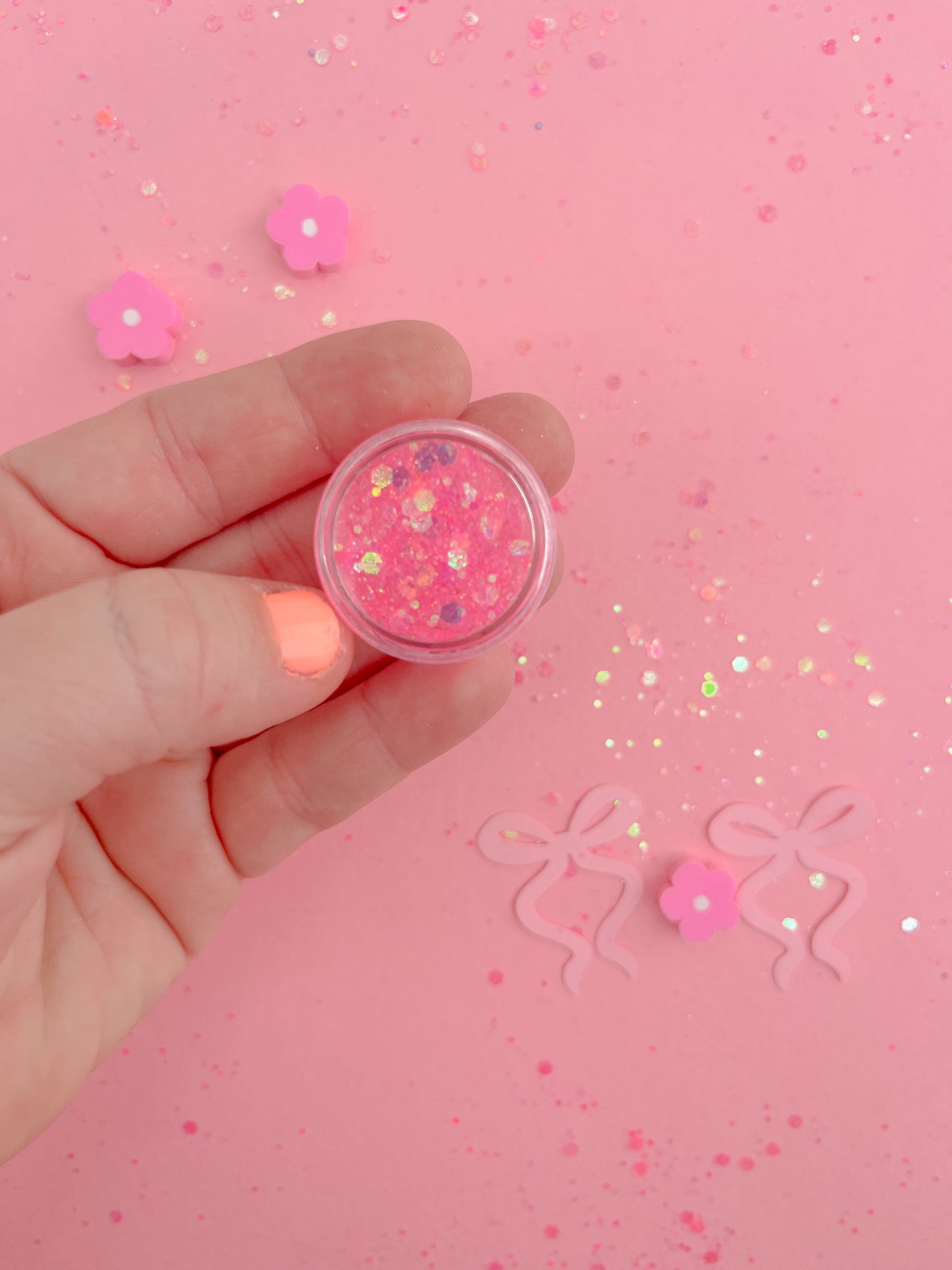 Poolside Pink Hair Glitter