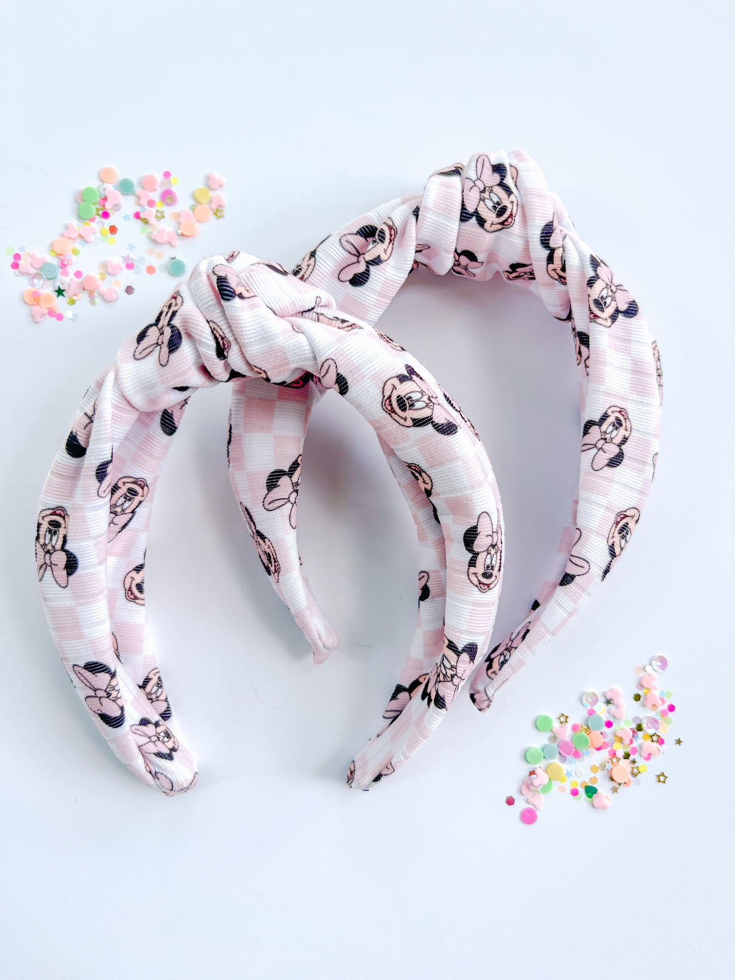 Pink Checkered Magical Mouse Headband for Girls & Women