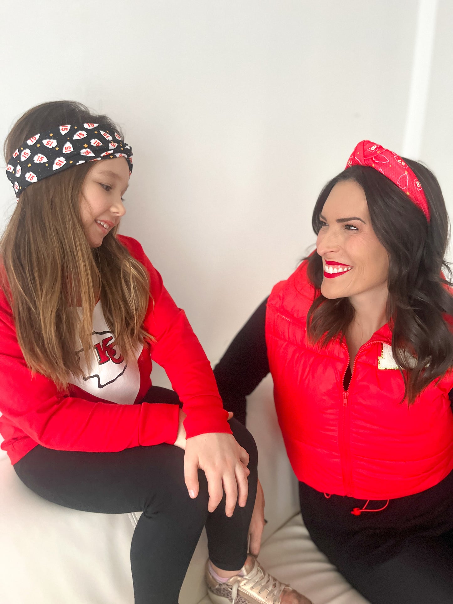 Red 87 arrowhead Twisted Turban for girls & women