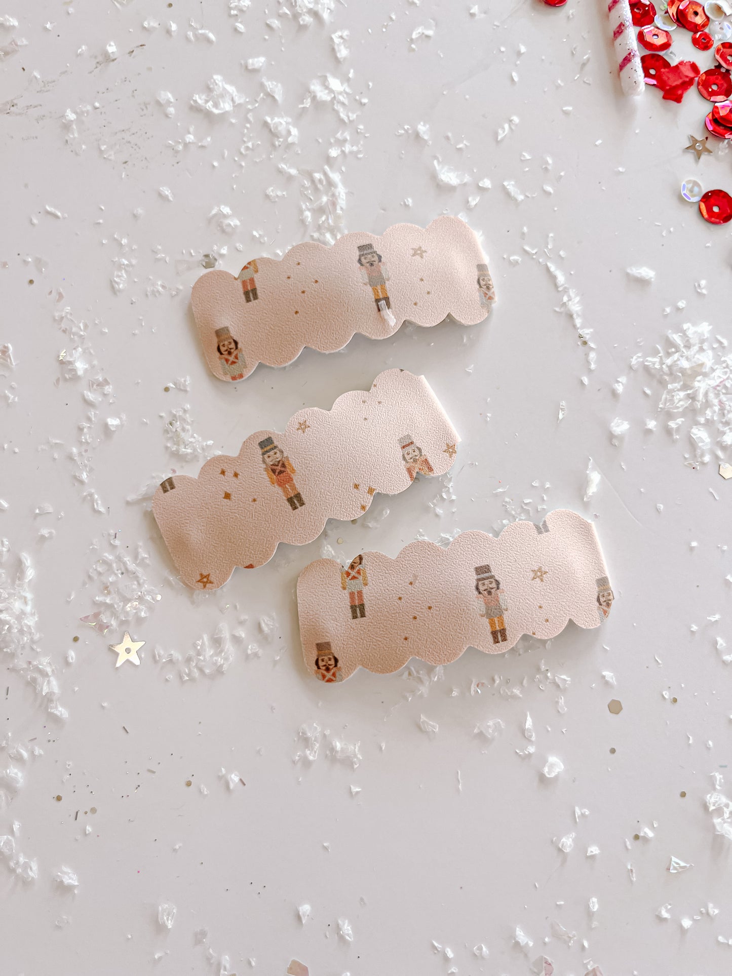 Pink Nutcracker Holiday Snap Clip