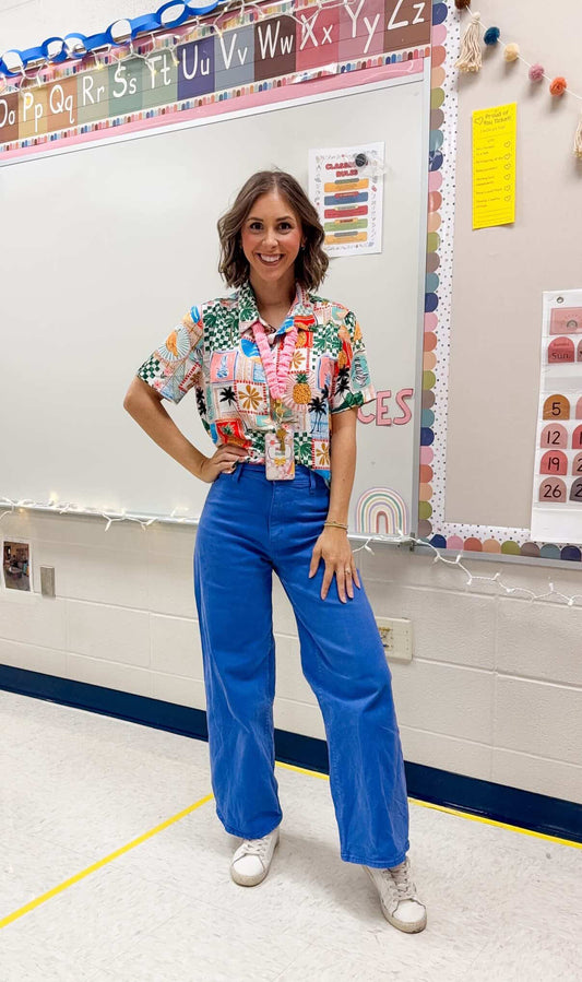Bubblegum Pink Ribbed Teacher Gift Set- Lanyard| Knotted Headband| Scrunchie