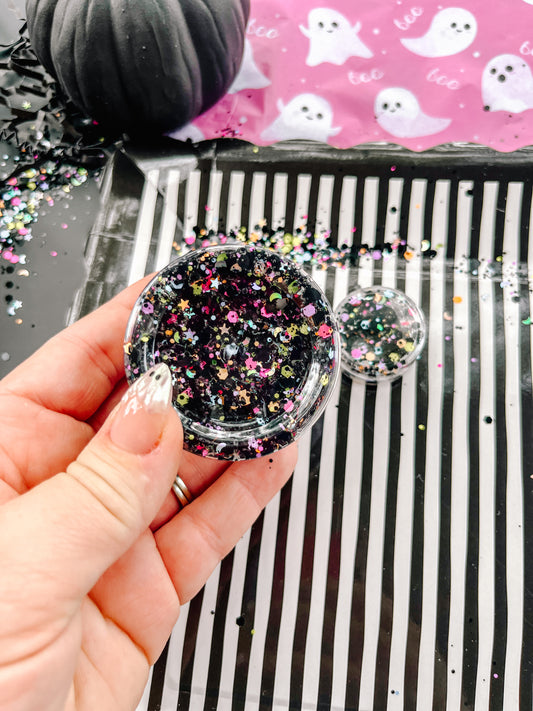 Monster Mash! - Black + Multi.Colored Halloween Hair Glitter