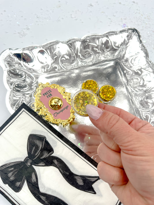 Gold Hair Glitter Gel