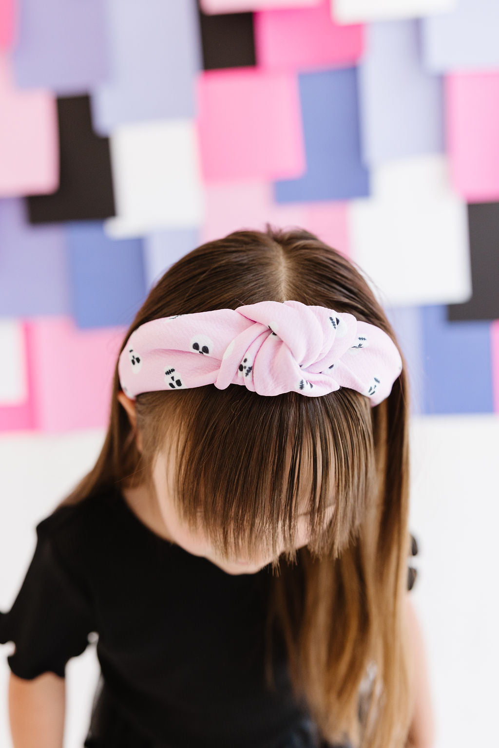 Black|Orange|Purple|Lilac Stripes Knotted Headband for Girls & Women