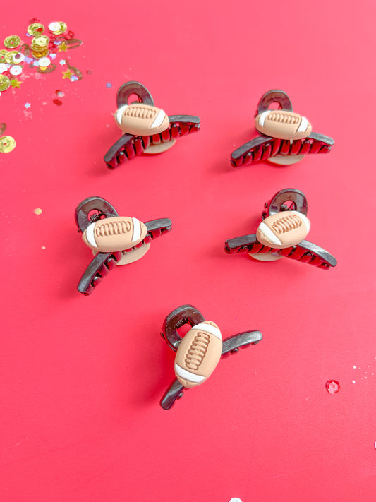 Mini Football Black Claw Clips