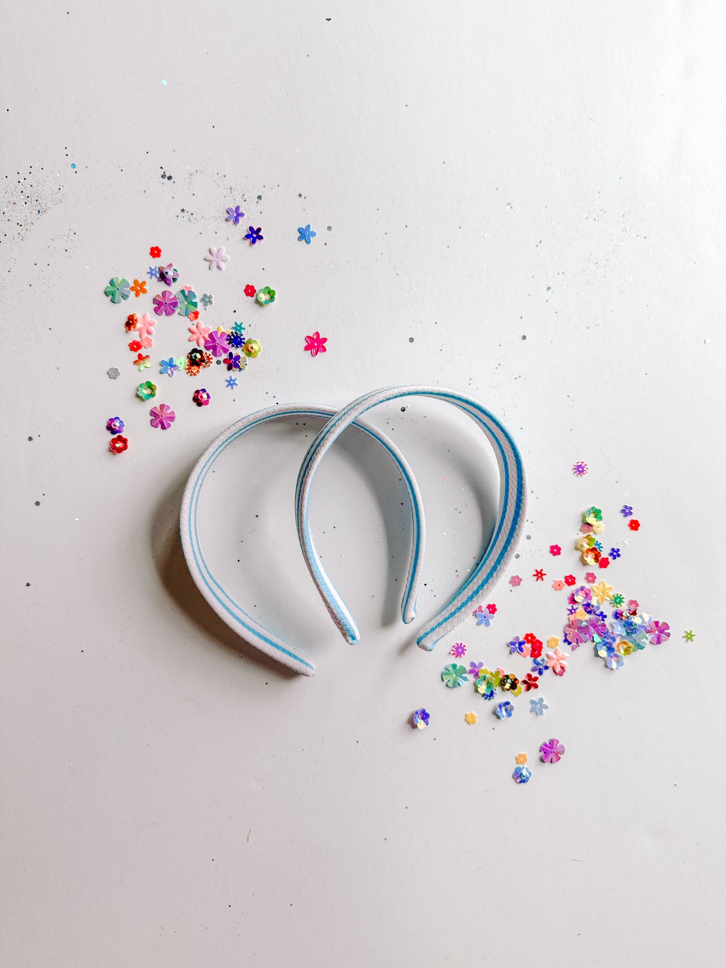 Blue & White Stripe Classic Headband