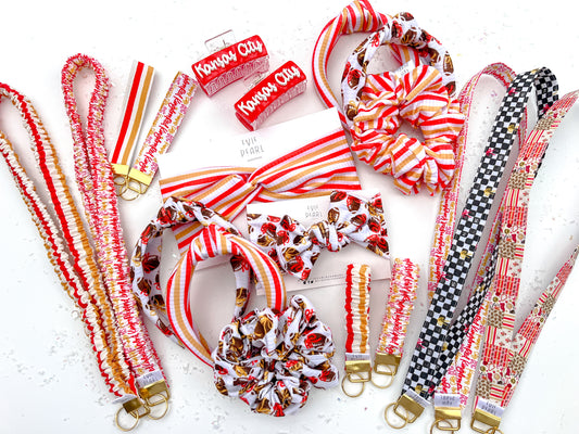 Red & Gold Stripes Twisted Turban