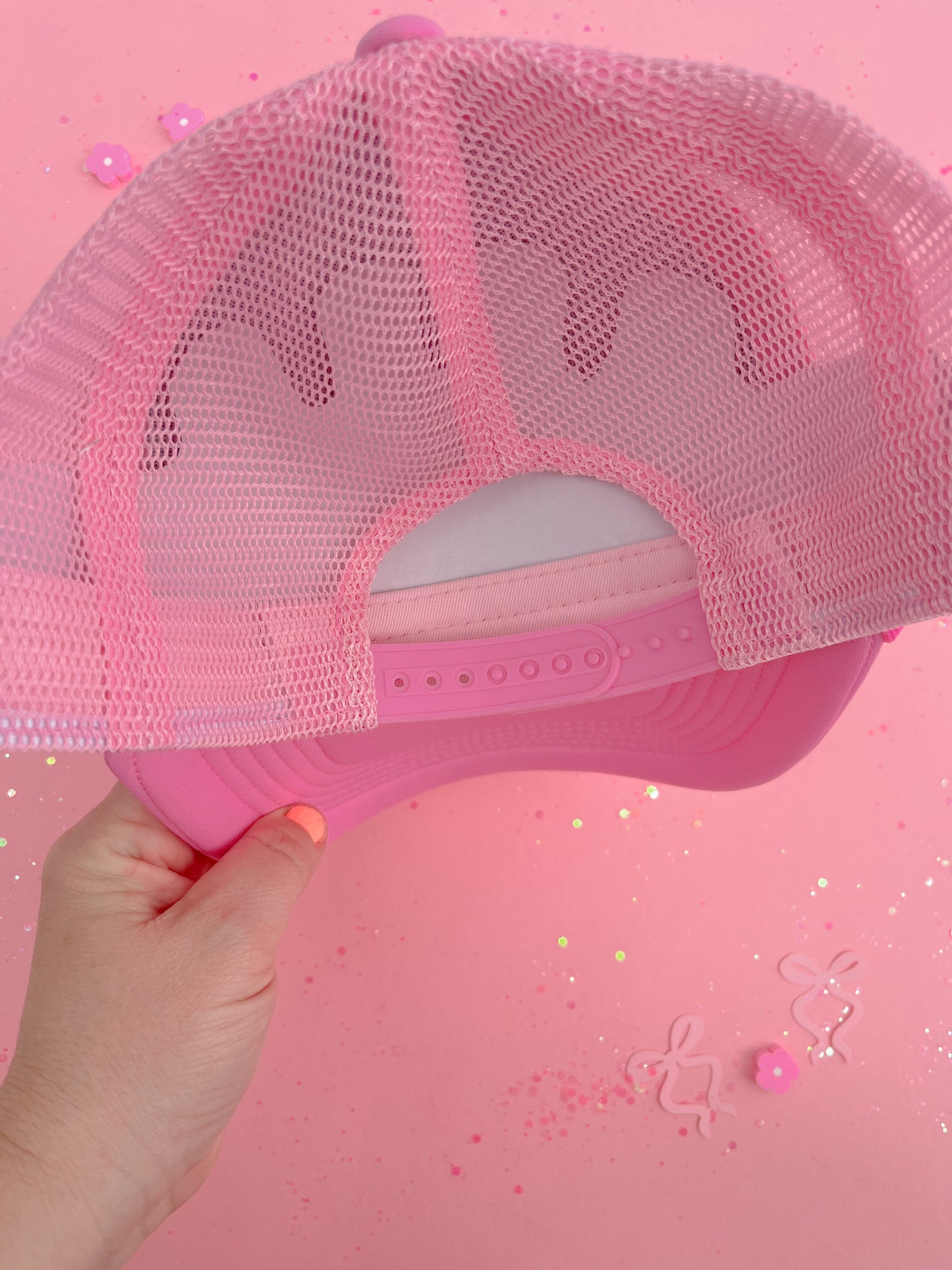 Pink Bow Trucker Hat