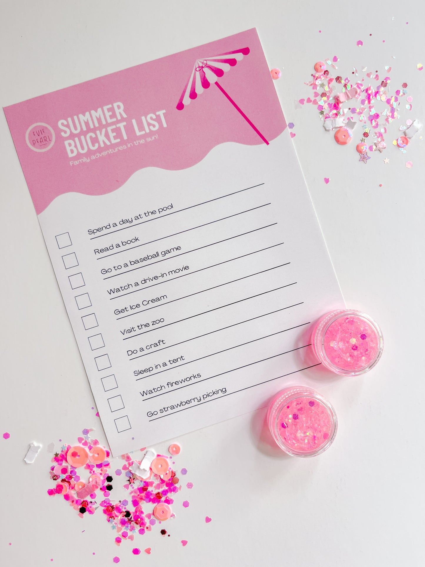 June Subscription FREEBIE - Summer Bucket List Download