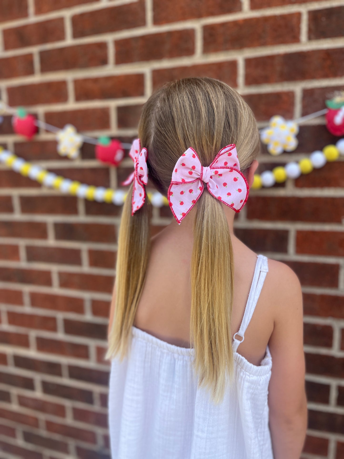 Pink Apple Bow