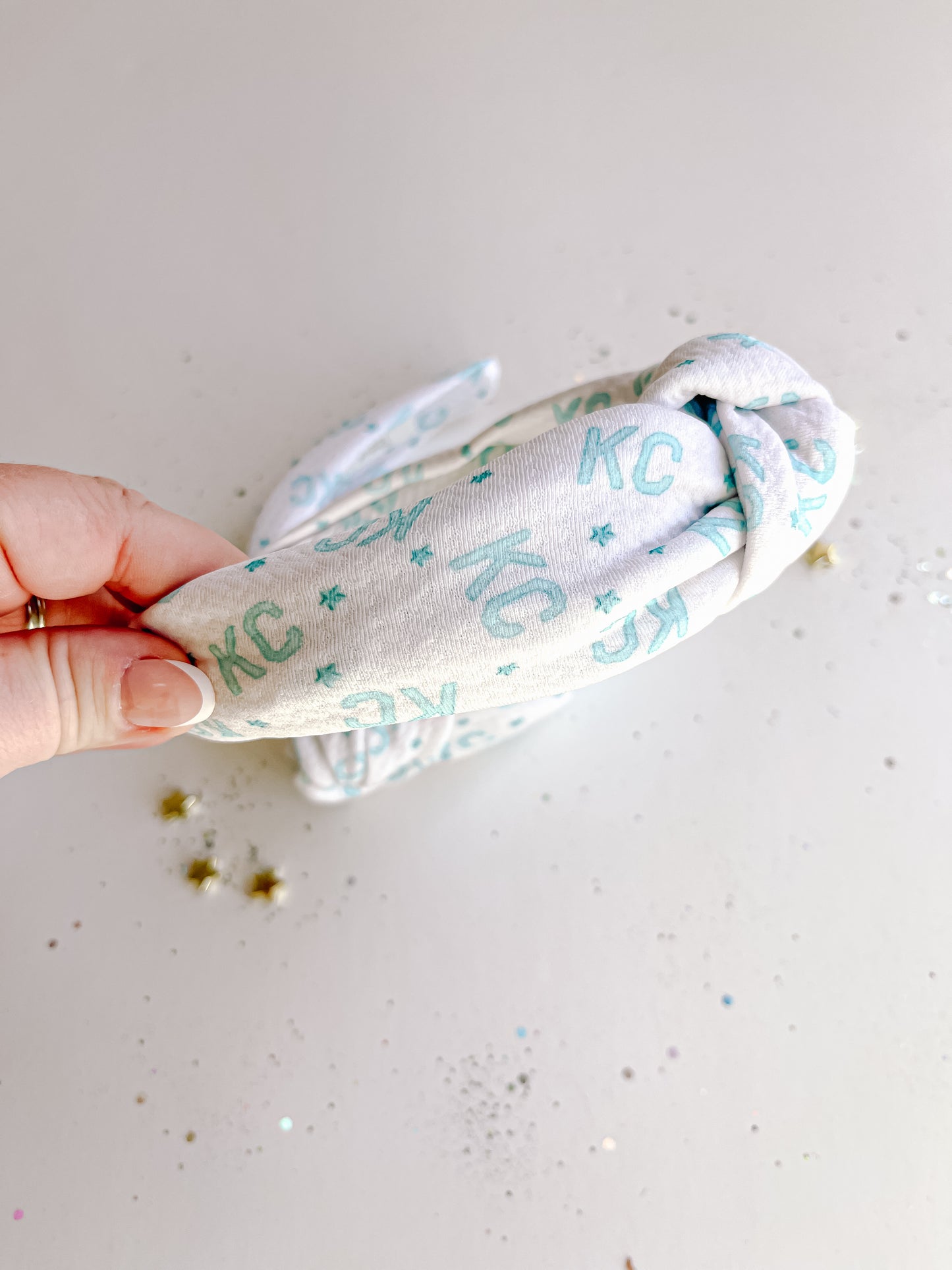 Teal KC Current Knotted Headband