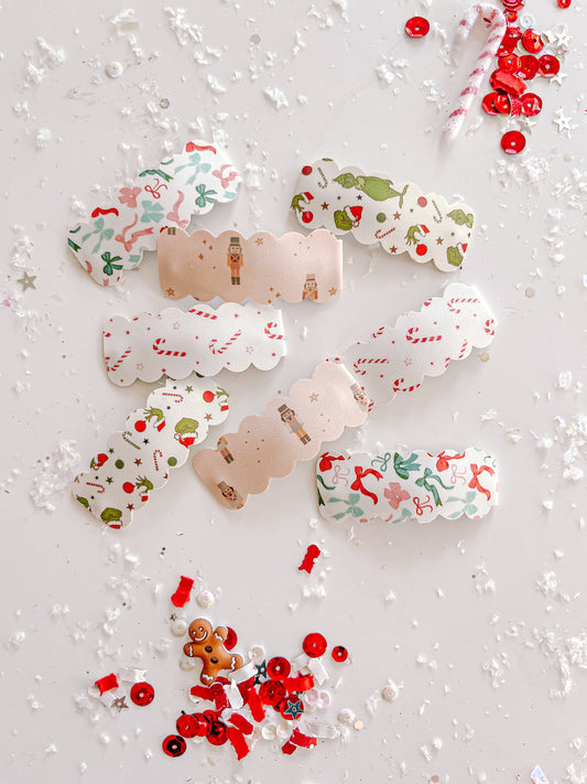 Pink Nutcracker Holiday Snap Clip