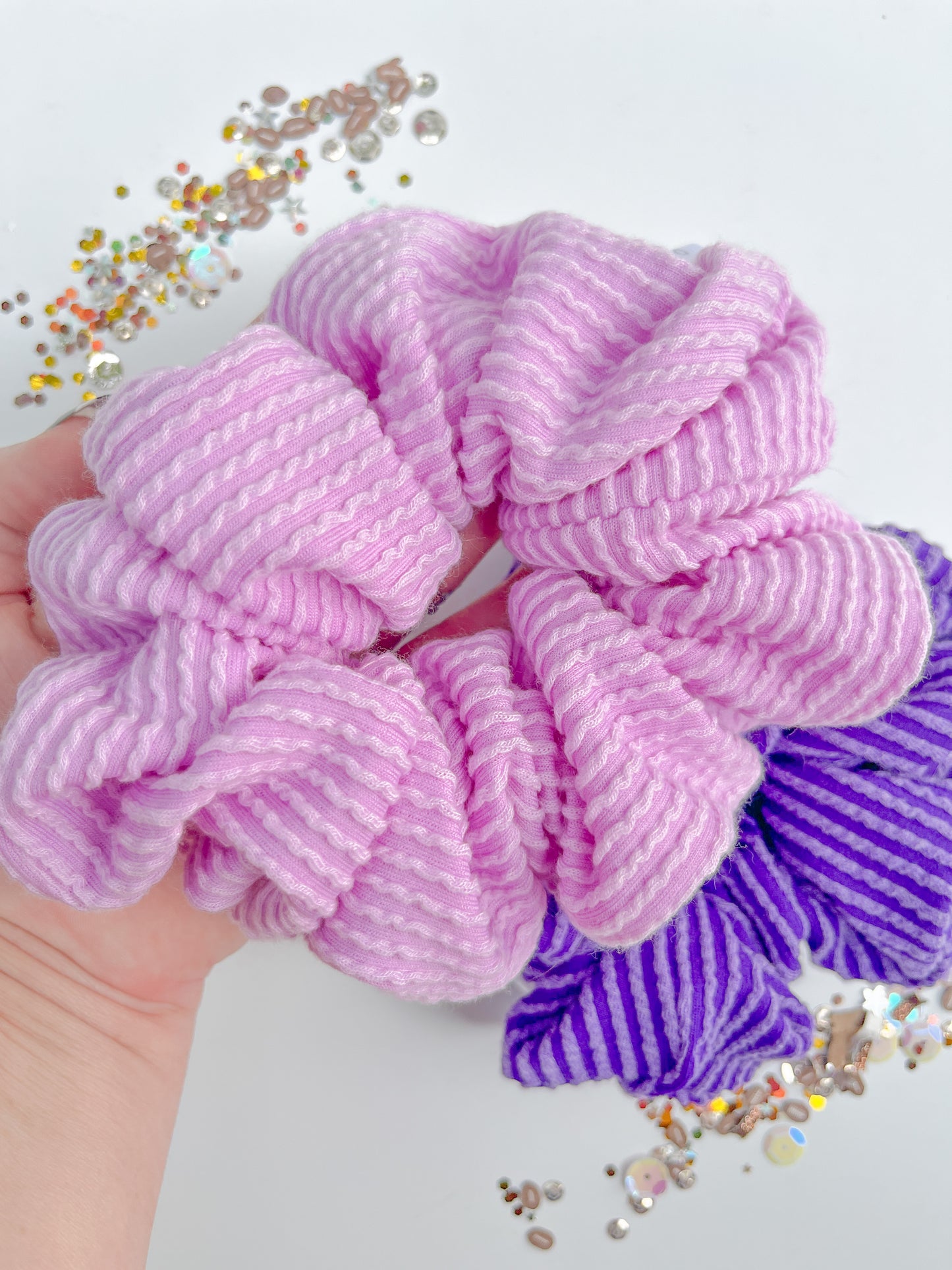KSU Ribbed Oversized Scrunchy