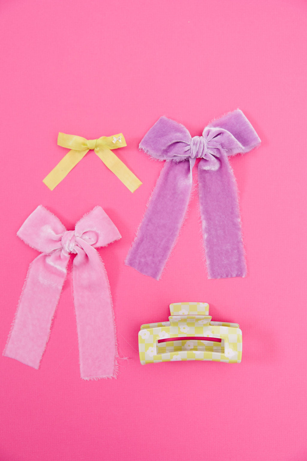Lavender Silk Raw Edge Long Tailed Bow