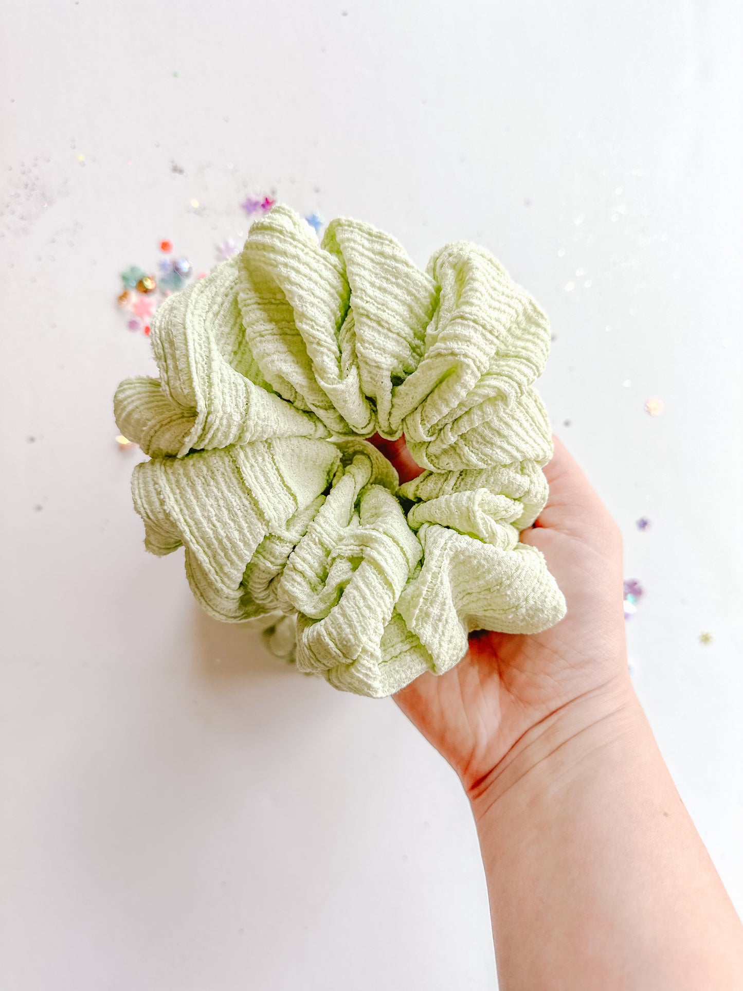 Light Green Oversized Scrunchy