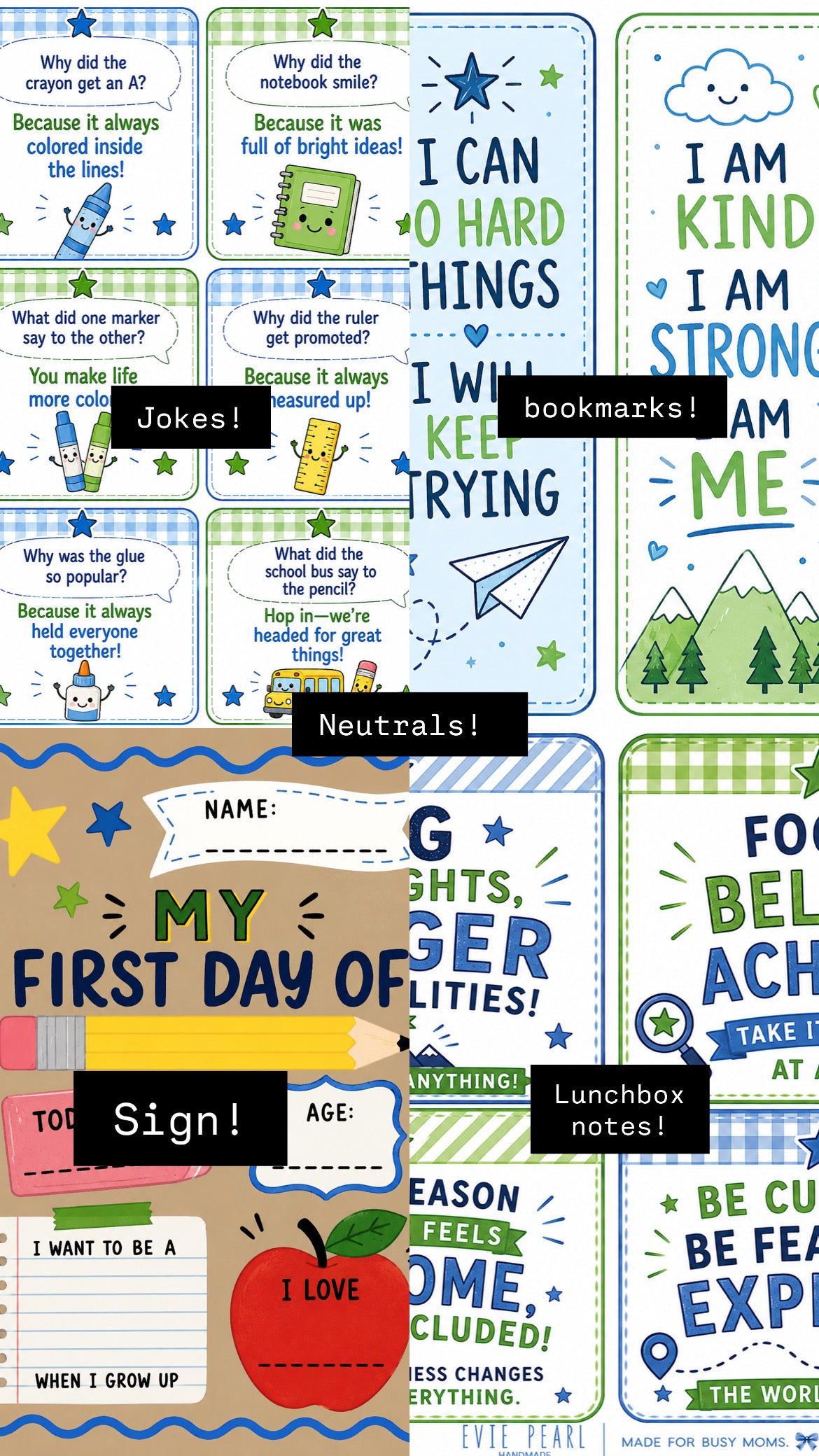 Busy Mom Back To School Printables-Over 55 pages