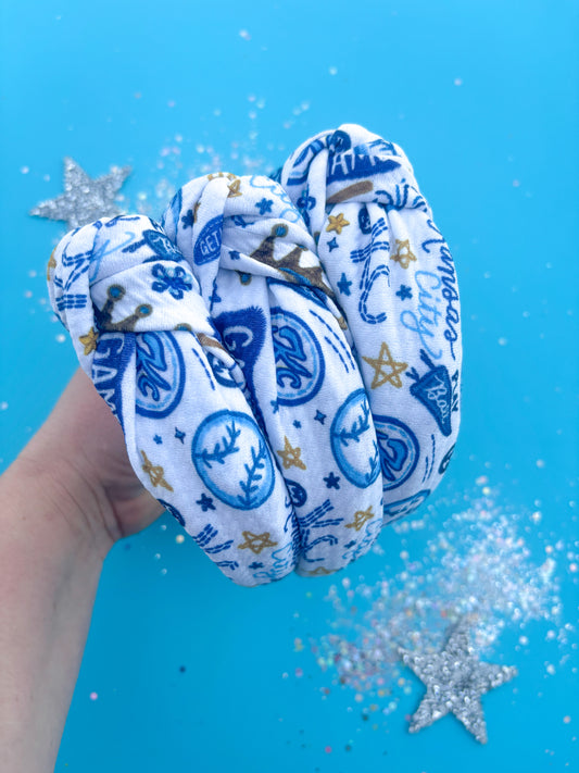 Kansas City Patches Knotted Headband Girls & Women