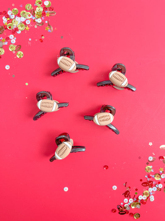 Mini Football Black Claw Clips