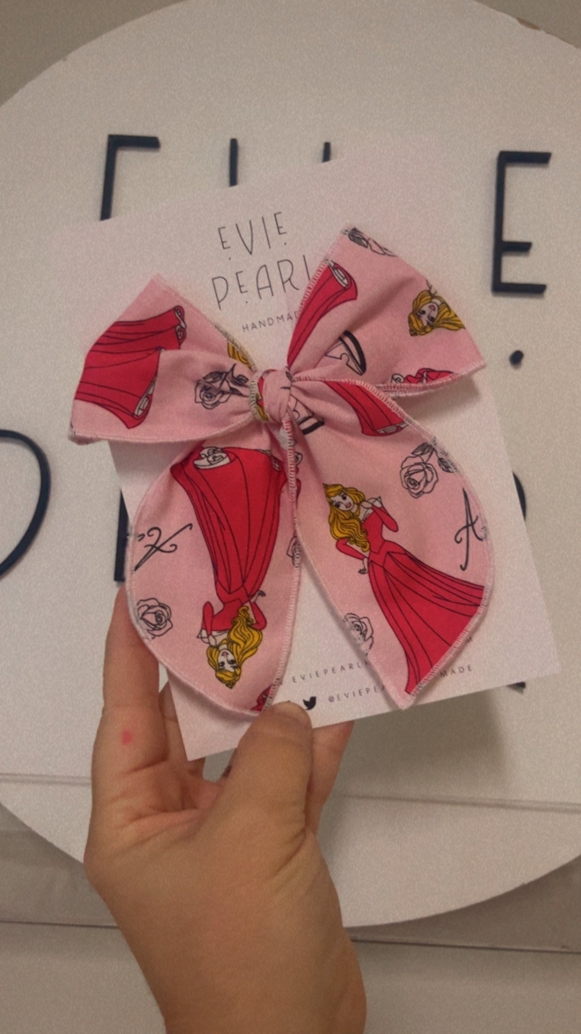 Oversized Pink Rapunzel Bow